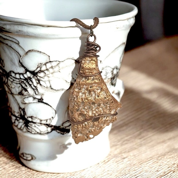 5 For $25💫Bronzed Metallic Nautical Shell Necklace Pendant - Picture 4 of 4